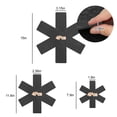 thumbnail image 2 of EEEkit Pot Pan Protectors, 12pcs Cookware Separator Pads, 3 Sizes Pan Protectors for Stacking and Scratch Protection, Black, 2 of 6