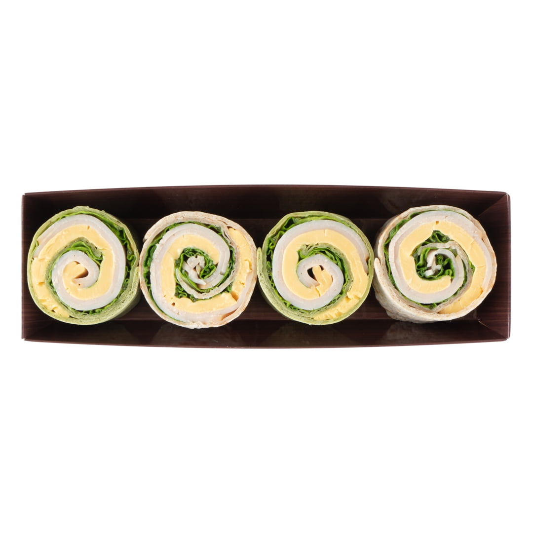 Matsuri Vision Wood Grain Paper Small Sushi Container - 4 3/4 x 2