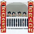thumbnail image 5 of YiBai 2025 Graduation Decorations, Graduation Decorations 2025, Graduation Season Theme Banners Party Supplies Door Hanging Decoration Banners Scene Arrangement #.256, Red, 5 of 6