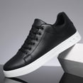 thumbnail image 2 of Men's Low Top Lace Up Sneakers Wide Toe Casual Skate Shoes Daily Walking Footwear, 2 of 3