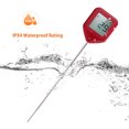 thumbnail image 4 of Yeacher Instant Read Food Thermometer 4 Directions Auto-Rotating LCD Display 鈩? 鈩?Switchable IPX4 Waterproof Digital Meat Thermometers with Probe for Kitchen Cooking Baking Grilling, 4 of 8