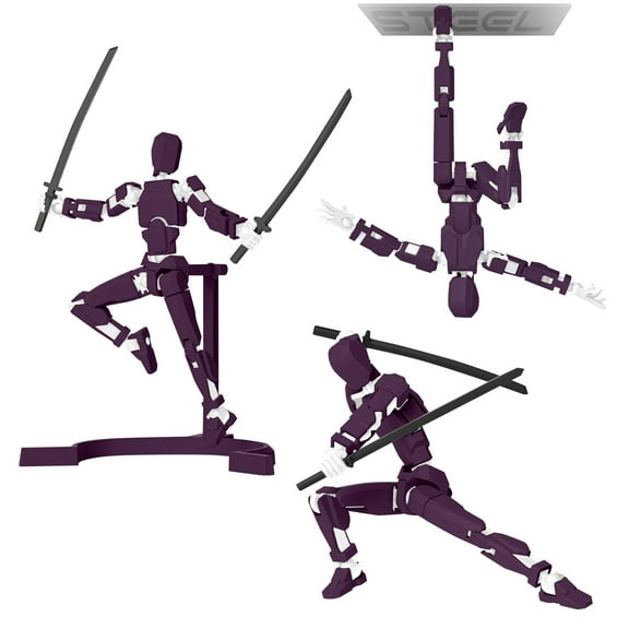 3D Printed Action Figure,Dummy 13 Robot Action Figure, T13 Collectible Action Figure Articulated, for Collectors Desktop Decorations,