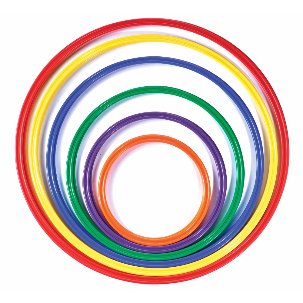 Color My Class® Flat Hoops, 12Pack