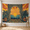 D, variant on XaaKee Tapestry For Bedroom, Retro Keyhole Arch Banana Leaf Geometric Rays, High-Quality Polyester Large Tapestry, 60x40Inch