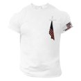 thumbnail image 2 of Blekii T-Shirt à Manches Courtes et Col Rond pour Hommes, Mode Décontractée pour la Journée de l'Indépendance - Doux et Confortable, Petit Imprimé, Design de Vacances d'Été - Parfait pour la Célébration du 4 Juillet, Bbq d'Été, 2 of 5