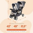 thumbnail image 2 of Open Box Baby Trend Sit N' Stand Easy Fold Twin Double Infant Toddler Stroller, 2 of 11