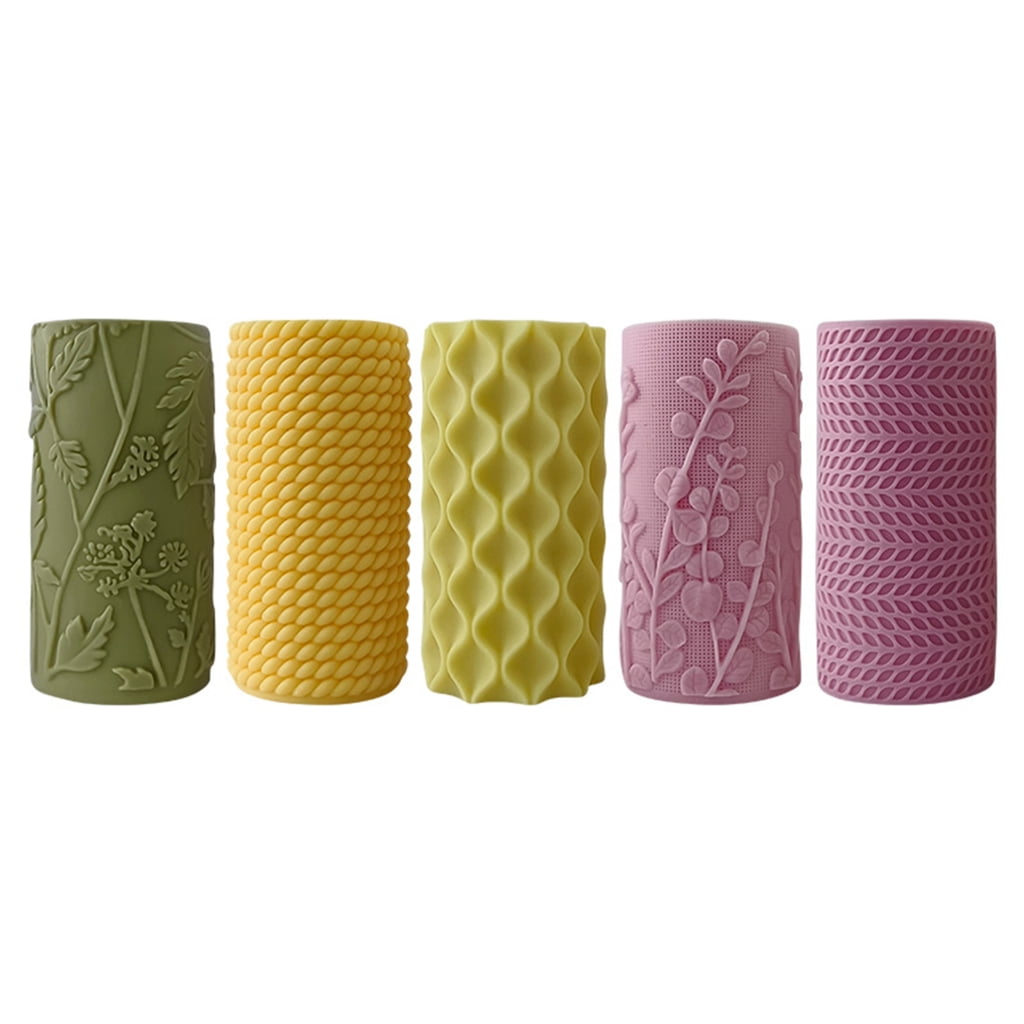 PatungKu Easy Cleaning Silicone Candle Mould With Star Designs Cylindrical Shape Beginner Friendly Candle Making Equipment