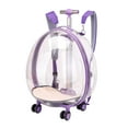 thumbnail image 1 of Perro Trolley Case Maleta Portador Equipaje Doble Cremallera 2 Secciones Gato Violeta Claro Yuyangstore Caja de la carretilla, 1 of 8