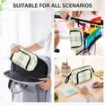 thumbnail image 7 of Nylon Fish Mouth Pencil Case with Large Capacity Zipper Pencil Pouch Light Green Plaid Pencil Bag Organizers, 7 of 7