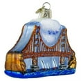 thumbnail image 3 of Old World Christmas Glass Blown Ornament for Christmas Tree, Golden Gate Bridge, 3 of 6