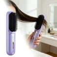 thumbnail image 2 of 1 unidad de cepillo alisador portátil de calentamiento rápido, mini cepillo de pelo inalámbrico con modo para eliminar el encrespamiento y dar brillo (negro), 2 of 6