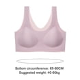 thumbnail image 2 of Sujetador sin costuras para mujer Sujetador sin aros Diseño fino y delgado Sin ropa interior Sujetador deportivo de bajo impacto Sujetador cómodo para uso diario, 2 of 5