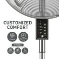 thumbnail image 4 of Holmes 16” Digital Metal Stand Fan, 3-Speed, Oscillating, Adjustable Height, Remote, Chrome, 4 of 10