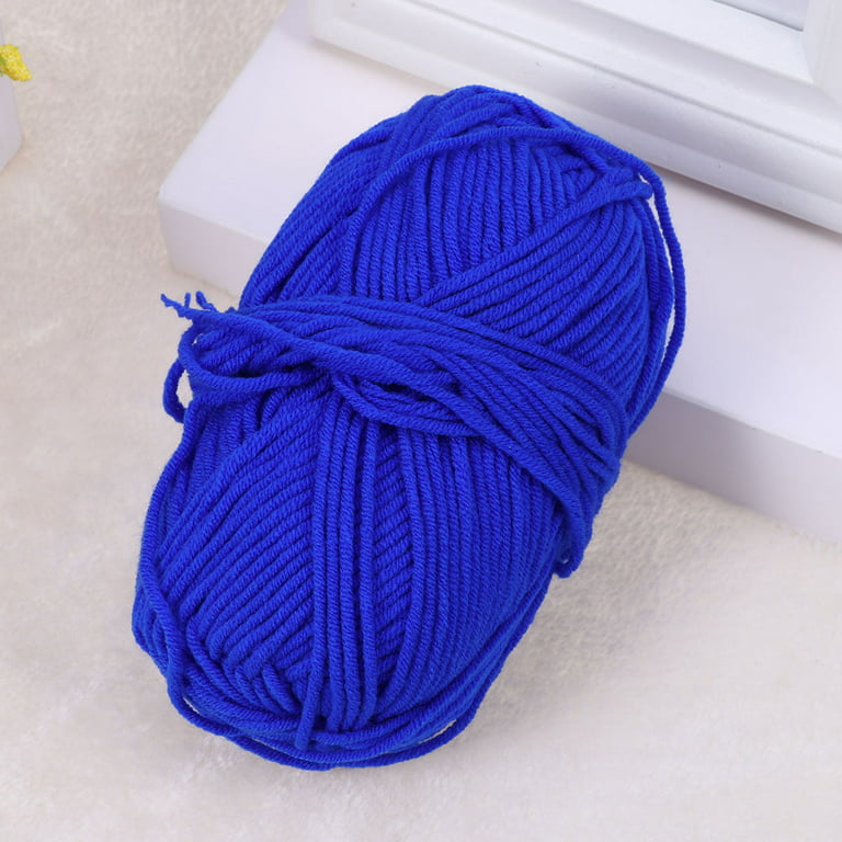 OUNONA 50g Milk Cotton Yarn Cotton Chunky Hand-woven Crochet Knitting Wool  Yarn Warm Yarn for Sweaters Hats Scarves DIY (Fruit Green) 