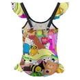 thumbnail image 2 of Adventure Time Girls Swimsuit Ruffle One-piece Beachwear Kids Cute Swimwear Summer Bathing Suit 6-7Y（110cm）, 2 of 8
