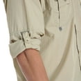 thumbnail image 5 of LRD Men's UPF 30 Long Sleeve Button Down Fishing Shirts Khaki L, 5 of 6