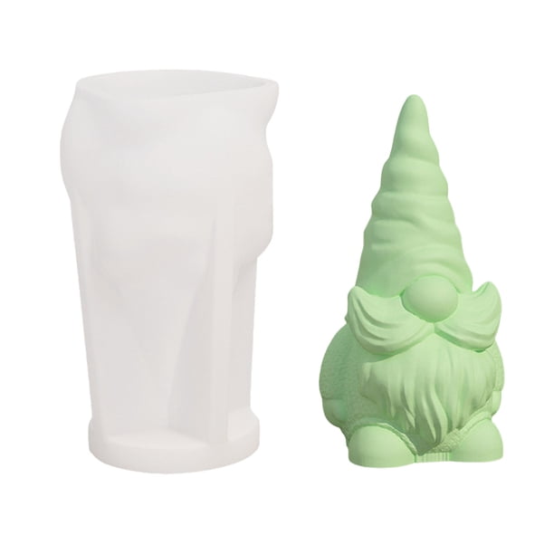 Molde De Silicona 3D Para Gnomos, Moldes Para Velas, Moldes Para Jabón, Moldes Para Fondant Diy, Moldes Para Chocolate, Para Familiares Y Amigos
