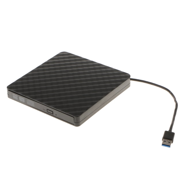 Grabadora portátil USB3.0 computadora portátil Negro Baoblaze Controlador externo del escritor de DVD