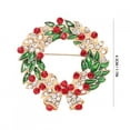thumbnail image 4 of 2pcs Round Shape Fashion Brooch, Jewelry Gift Christmas Style Brooch, For Women Girl ANGGREK Otros, 4 of 8