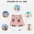 thumbnail image 6 of FORMRS Boys Swim Trunks Quick Dry Mesh Liner Boardshorts Sizes XS-XL, Brown Hand Drawn Cups, 6 of 7