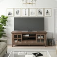 thumbnail image 5 of Acadian 60 inch Wide Solid Wood TV Stand in Rustic Natural Aged Brown For TVs up to 65 inches, 5 of 11