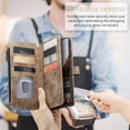 thumbnail image 5 of CaseMe Case for Samsung Galaxy A37 5G Wallet Case for Women Men, Fashion Durable PU Leather Magnetic Flip Lanyard Strap Wristlet Zipper Card Holder Wallet Phone Case for Samsung Galaxy A37 5G 6.7", 5 of 9