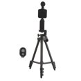 Cccanaooolceie Portable Fill Light Tripod Microphone Phone Clip Kit for