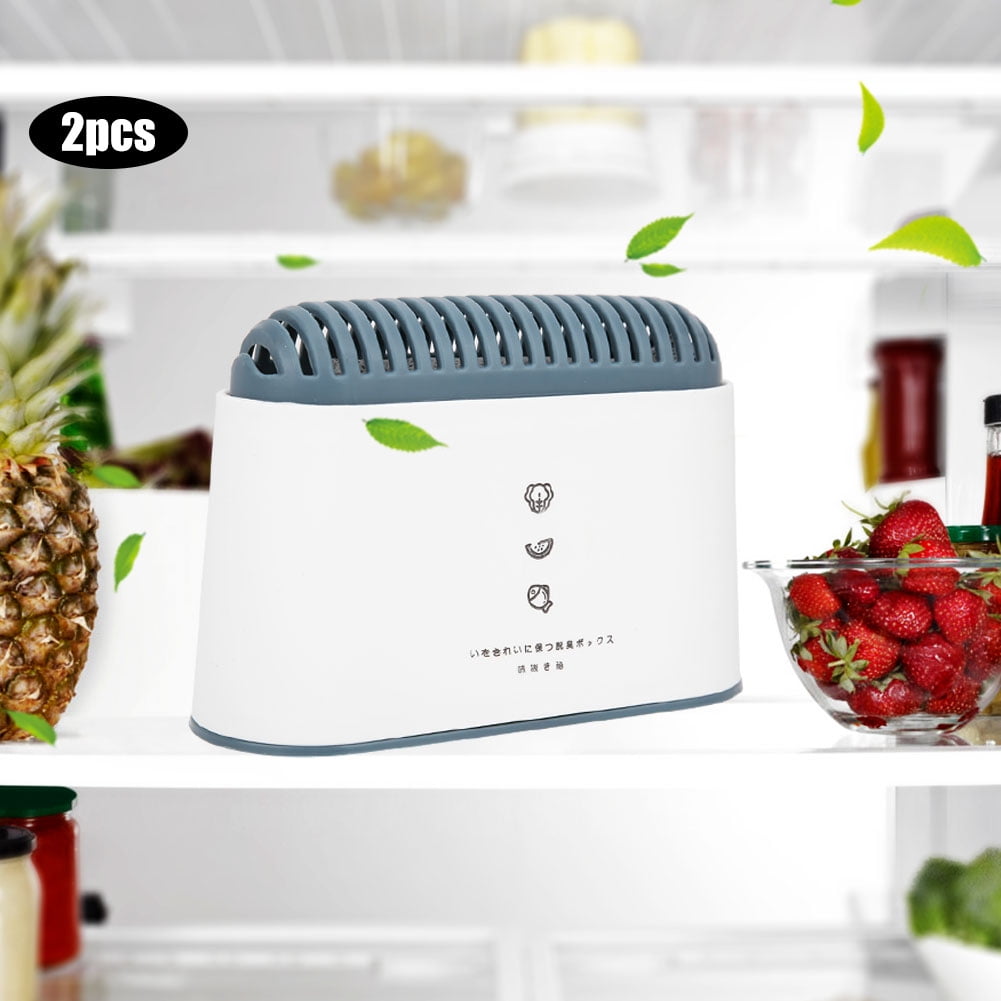 Mgaxyff 2Pcs Refrigerator Deodorant Freezer Odor Activated Carbon