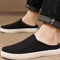 thumbnail image 4 of EKVAHL Backless Shoes for Men, Summer Casual Comfortable Breathable Anti-Slip Mule Sneakers, Round Toe Low-Cut Soft Soles Open Back Shoes, 4 of 6