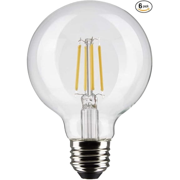 Satco 3012396 G25 E26 Medium Filament LED Bulb, Warm White - 40W Equivalence