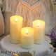 thumbnail image 4 of Velas LED sin llama Lezonic recargables con mando a distancia, paquete de 3, 4 of 7