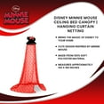 thumbnail image 7 of Disney Minnie Mouse Ceiling Bed Canopy | Hanging Curtain Netting, 7 of 7