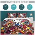 thumbnail image 5 of Hello Kitty 3-Piece Comforter Set for Bedroom, Hello Kitty Bedding Set for Kids Adults, Soft Microfiber Duvet Cover Set with Zipper Closure, 1 Duvet Cover + 2 Pillow Covers, 5 of 8