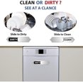 thumbnail image 4 of Dishwasher Magnet Clean Dirty Sign, 7x1.5 Inch Stainless Steel Dirty Clean Dishwasher Sign Easy to Read for Dish Washer, Home Accessories Silver (black and white), 4 of 7