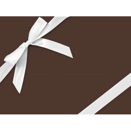 Pack of 1, Chocolate 26" x 833' Full Ream Roll Gift Wrap for Holiday, Party, Kids' Birthday, Wedding & Special Occasion Packaging