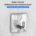 thumbnail image 4 of 6Pcs Wall Storage Hooks Strong Load-bearing Punch Free Simple Installation Self-Adhesive Stainless Steel Hooks Set, 4 of 8