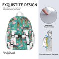 thumbnail image 4 of German Shepherd Dog and Flower Backpack for School,Cute School Bag,Schoolbag with Adjustable Shoulder Straps & Padded Back,15"x11.42"x5.5", 4 of 5