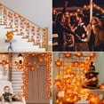 thumbnail image 6 of Zukuco Thanksgiving Fall Maple Leaves Lights Garlands, 20Ft 40LED Battery Operated Waterproof Fall Decorations Home Indoor Outdoor Autumn Halloween Decor, 6 of 6