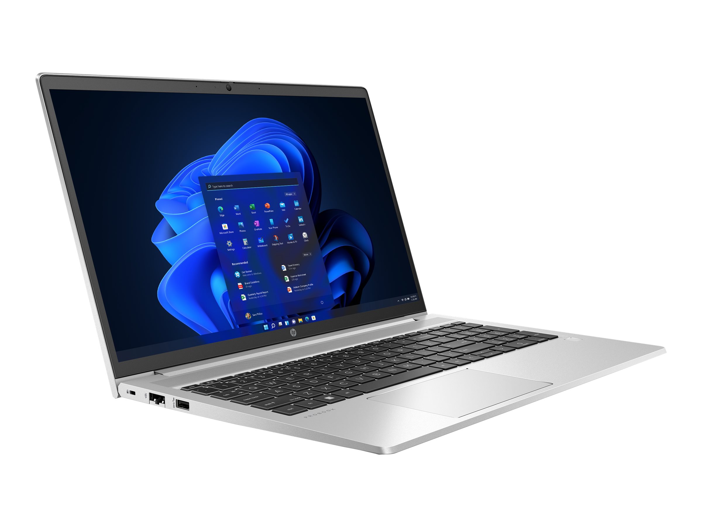 HP ProBook 455 G9 15.6" Notebook - Full HD - 1920 x 1080 - AMD Ryzen 5 5625U Hexa-core (6 Core) - 8 GB Total RAM - 256 GB SSD - Windows 10 Pro - AMD Radeon Graphics - In-plane Switching (IPS) Tec - image 3 of 7