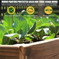 thumbnail image 3 of VEIKOUS 71" Outdoor Raised Garden Bed w/Liner, Cedar Wood Elevated Planter Box for Vegetables Flower Herb, Rustic, 3 of 12