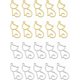 thumbnail image 1 of 20 colgantes de gato de 2 colores con bisel abierto de aleación, bonitos dijes con marco hueco en blanco, dijes colgantes de animales., 1 of 4