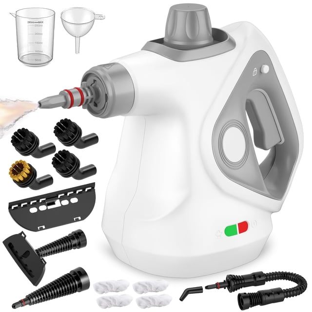 Limpiador de Vapor Portátil Pzmlu 350 ml con 15 Accesorios