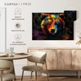 thumbnail image 5 of Elephant Stock Smoky Color Bear Wall Art - Horizontal Canvas Wall Art - Living Room Wall Decor - Animal Canvas - Gold And Brown Decor - 12" x 8", 5 of 8