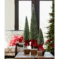 thumbnail image 2 of Melrose Set of 3 Potted Christmas Tree with Bow Tabletop Decorations 3.25', 2 of 2