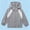Gray, variant on Girls' UPF 50 Sun Protection Jacket Lightweight Windbreaker Hooded Gray Quick-Dry Breathable for Outdoor Beach Play,Size 3 T