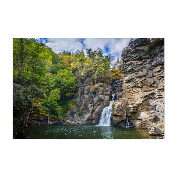 Linville Falls - North Carolina Photography Unframed Wall Art Print 5 x 7 inches