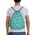 thumbnail image 2 of Kdxio Beautiful Seashells Print Drawstring Backpack Bag,Waterproof Draw String Back Sack, Gym Drawstring Bags Swim Bag For Unisex, 2 of 9