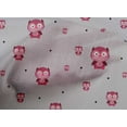 thumbnail image 4 of oneOone Cotton Poplin Fabric Dot & Cartoon Owl Bird Printed Craft Fabric BTY 56 Inch Wide, 4 of 4