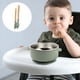 thumbnail image 5 of Juego de Cubiertos Infantiles | Silicona de Grado Alimenticio con Revestimiento Interior de Acero Inoxidable | Juego de Tres Piezas | Plato para Bebés y Niños Pequeños, 5 of 5