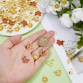 thumbnail image 3 of 60 colgantes de abeja con forma de panal, 6 estilos diferentes: esmaltados, con forma de abeja y margarita. Colgante hueco de aleación con forma de panal de abeja., 3 of 6